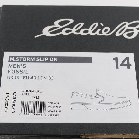 Eddie Bauer Men's Storm Slip-On - Brown 14 US / 13 UK / 49 EU - Picture 6 of 7